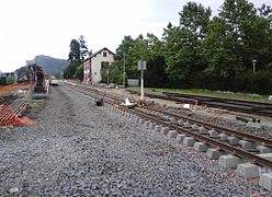 Rénovation de la voie ferrée en Août 2016