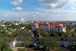 Vy över Vientiane, 2017.