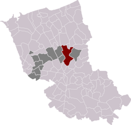 Kaart van Wormhout