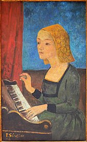 La musique (Sainte Cécile au clavecin), Paul Sérusier, 1926.