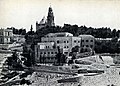 Monte Sion: trabajos de reconstrucción de la Iglesia de la Dormición llevados a cabo por el Gobierno israelí, 1954-58.[13]​