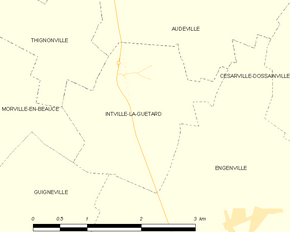 Poziția localității Intville-la-Guétard