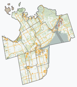 Midland is located in Simcoe County