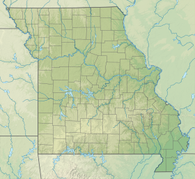 Map showing the location of Onondaga Cave State Park