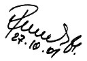 Vladimír Remek, podpis