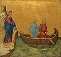Pozivanje apostola Petra i Andrije, odlomak iz "Maeste" tempera na drvu, dimenzije 43.5 × 46 cm, National Gallery of Art, Washington, D.C.