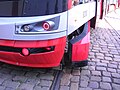 Prag: De­tail­an­sicht ei­nes Dreh­ge­stells eines Škoda 15T