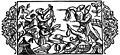 Negustori scandinavi (la stânga, oferind: pește uscat, făină, topoare, cuțite, foarfece, haine) și ruși (la dreapta, oferind: piei, unt, arcuri cu săgeți) făcând schimb la articolele lor. Litografie a lui Olaus Magnus, 1555