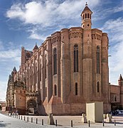 Chevet de la cathédrale Sainte-Cécile d'Albi (1282 à 1480).