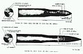 Proyectil de alto poder explosivo Mk II y proyectil antiblindaje M51.