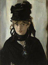 Berthe Morisot amb un ram de violetes, per Édouard Manet (1872).