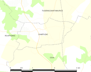 Poziția localității Chartuzac