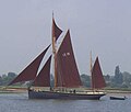 Several of UB-6's victims were fishing smacks, traditionally outfitted with red ochre sails