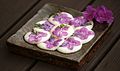 Hwajeon (flower cakes), made in spring using rhododendron petals