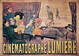 Publicité pour le Cinématographe Lumière.