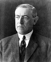 Porträt Präsident Woodrow Wilson