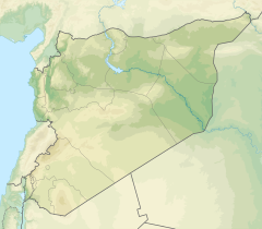 Palmyra på kartan över Syrien