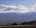 Khor Virap monastery in front of Mount Ararat
