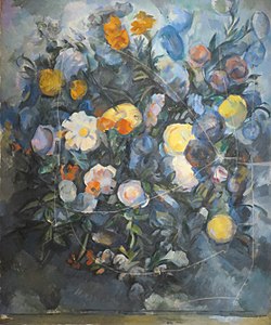 Cézanne - Fleurs d'après Delacroix - Musée Pouchkine - Moscou.