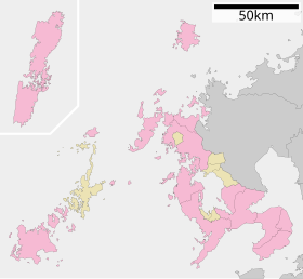 折島の位置（長崎県内）