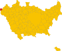 Locatie van Nosate in Milaan (MI)