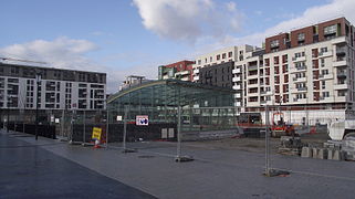 La place du Front-Populaire, à la fin des travaux d'aménagement.