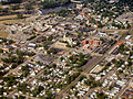 Mishawaka, Indiana from above, looking east