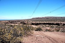 Paysage de la région, près de Villa El Chocón, a 70 km au sud-ouest de la ville.