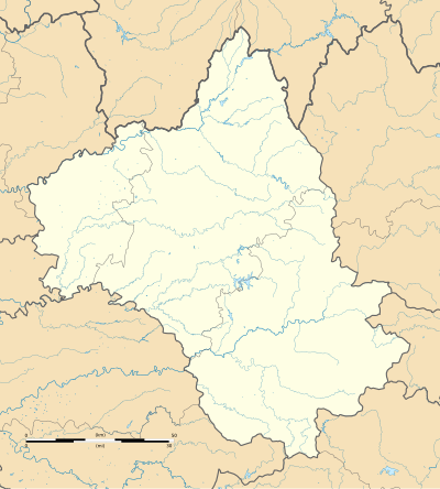 Mapa konturowa Aveyron