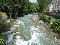 La Durance au droit de l'ancienne usine de la Schappe.