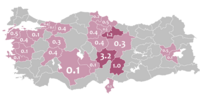 مناطق چرکسی‌زبان در ترکیه