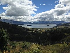 Vista do lago de Tota