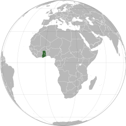 Location of Ghana