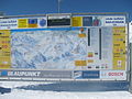 Panoramakarte des Skigebietes an der Bergstation der Seekopfbahn