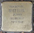 Stolperstein at Tauentzienstraße 13a, commemorating the Hahn family