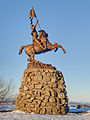 Statue of Joan of Arc erected in 1909 at the former border with Alsace-Lorraine