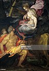 ジョヴァンニ・アンブロージョ・フィジーノ『ゼウス、ヘーラーとイーオー』（1599年） マラスピーナ絵画館（イタリア語版）所蔵