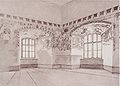 Sketch of the paintings inside Schloss Brandis