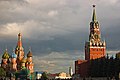 St. Basil's Cathedral and Spasskaya Tower of Kremlin, Red Square