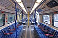 The interior of a Piccadilly line 73 Tube Stock Driving Motor vehicle