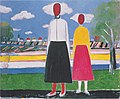 PS-223 Two Woman in landscape (ca. 1928–29)