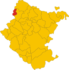 Localisation de Montemignaio