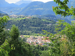 Vista parziale della vallata da frazione Piana di Valdagno