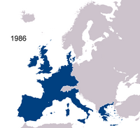 L'Europe des Douze (1986).