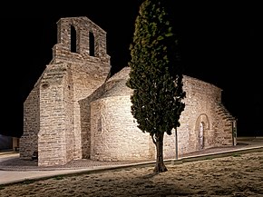 Igreja românica de Sant Antolí i Vilanova, a maior aldeia do município de Ribera d'Ondara