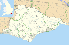 Map showing the location of Ashdown Forest