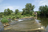 Die Jagst bei Dörzbach im Hohenlohekreis