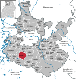 Kaart van Walldorf