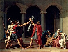 Le Serment des Horaces Jacques-Louis David (Musée du Louvre)