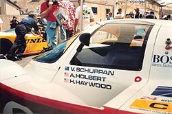 Vern Schuppanin 1983 Le Mansin 24 tunnin ajoissa käyttämä Porsche 956